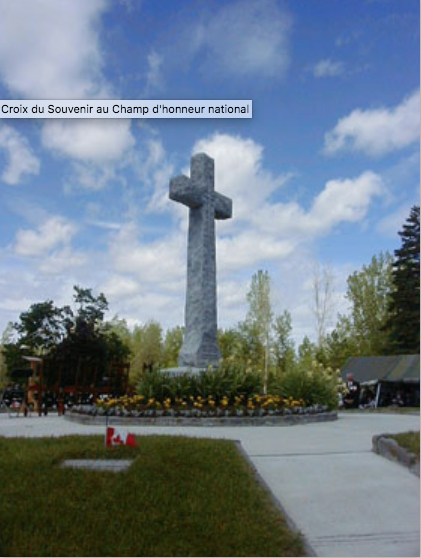 Remembrance Cross at the National Field of Honour 2024 03 21RichardGratton CroixChampHonneur