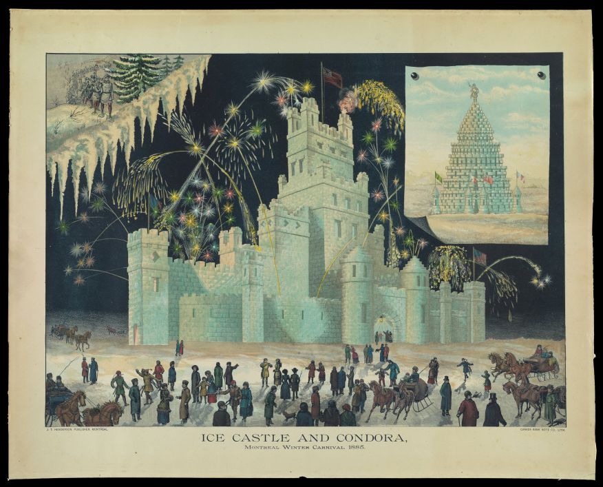Ice Castle and Condora, Montréal Winter Carnival 1885 2024 11 21RobertNWilkins 1885 IceCastleWebsite
